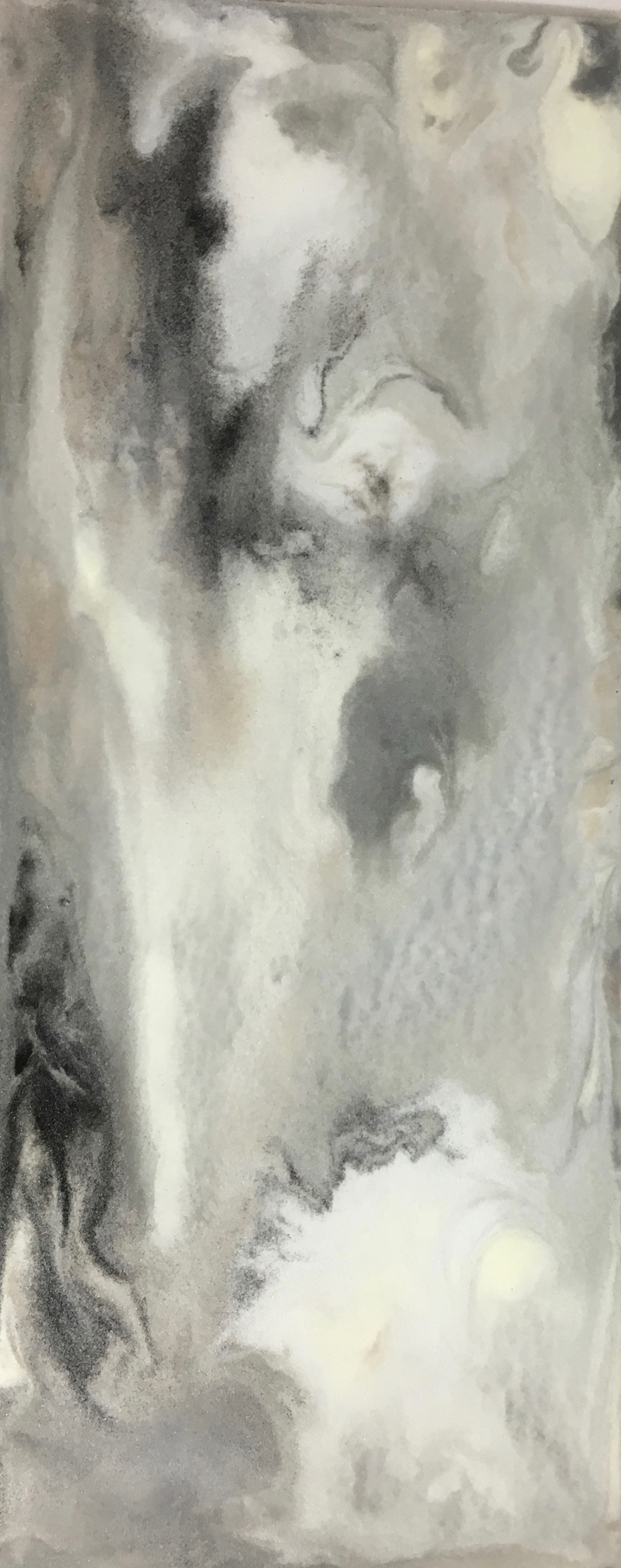 Bliss - Powdered glass fused over clear base. Measures 9 x 22 inches.